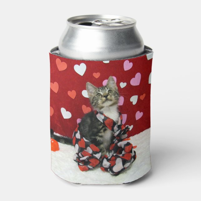 Bandit's Liebe - Katze / Kitten Can Cooler Dosenkühler (Kanne Vorderseite)