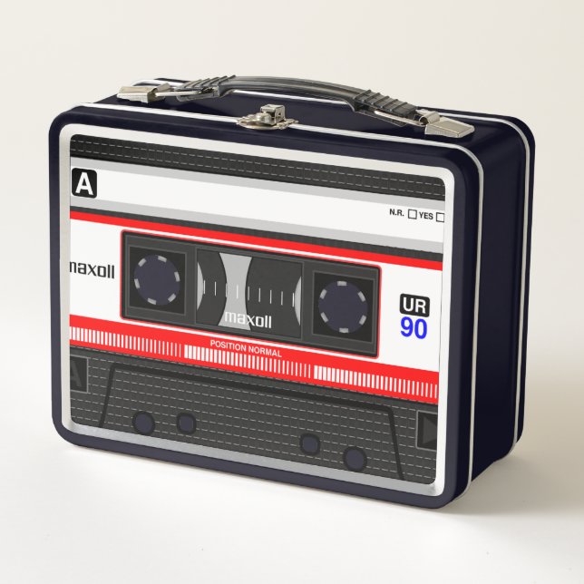 Bandkassette Metall Brotdose (Vorderseite)