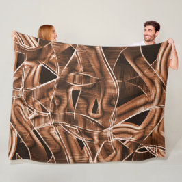 Bandkurven, brauner Ausschnitt mit Relief und Über Fleecedecke