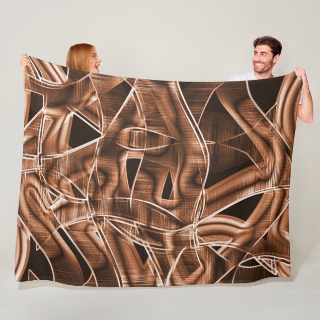 Bandkurven, brauner Ausschnitt mit Relief und Über Fleecedecke (Beispiel)