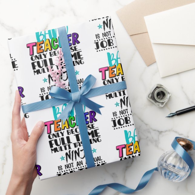 Bandlehrer nur wegen Vollzeit-Multitasking Geschenkpapier (Schenken)
