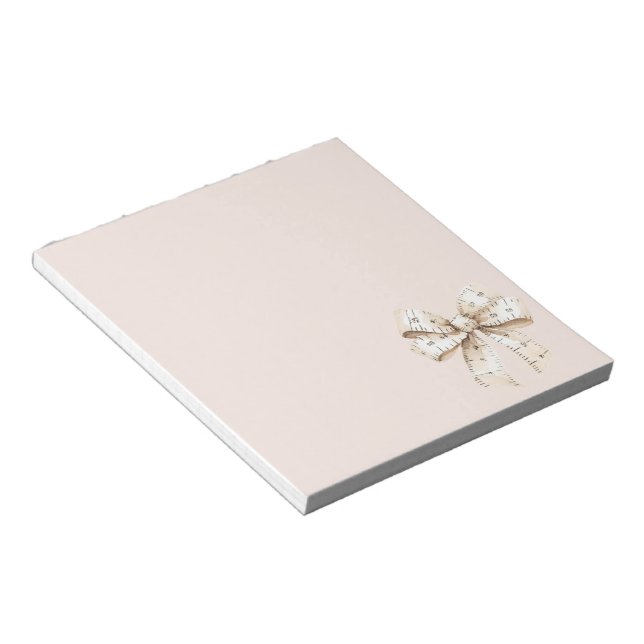 Bandmaßbügel Notizblock (angewinkelt)