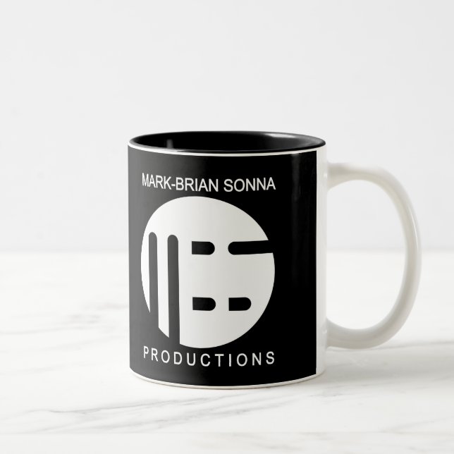 Bandmitte-Logo-Tasse Zweifarbige Tasse (Rechts)