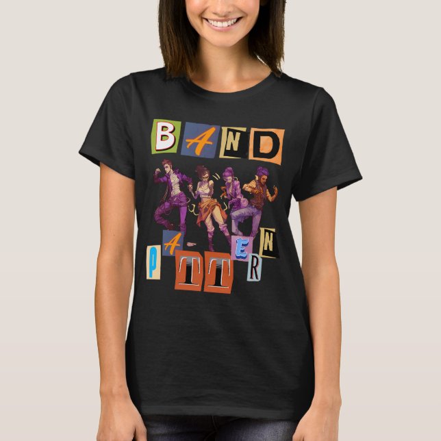 Bandmuster T-Shirt (Vorderseite)