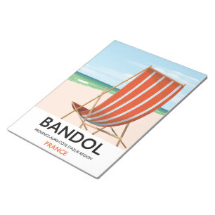 Bandol südöstlich von Frankreich Meeresposter. Notizblock