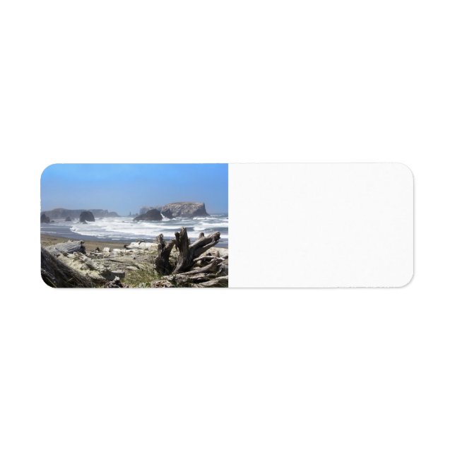 Bandon Oregon Coast Rücksendeadressen-Aufklebers (Vorne)