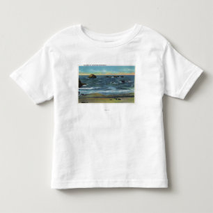 Bandon Strand-Ansicht des Gesichts-Felsens, der Kleinkind T-shirt