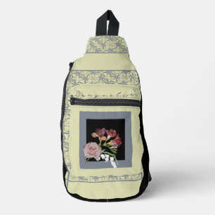 Bandoulière Anniversaire Floral Print Cut Sac à coudre