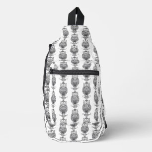 Bandoulière Chouette (blanche) - Sac à élingue