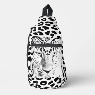 Bandoulière Fascinant sac à élingue Empreinte de léopard