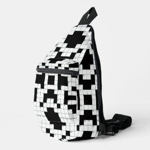 Bandoulière Sac à bille de conception de mots croisés