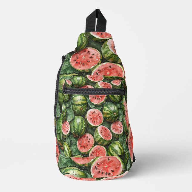 Bandoulière Sac à bille de pastèque juteuse (Recto)