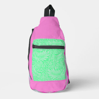 Bandoulière Sac à bille vert pastel à menthe violette