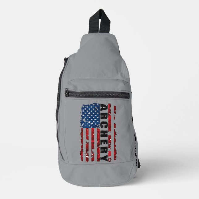 Bandoulière Sac à billes personnalisable pour le tir à l'arc (Recto)