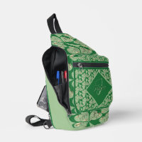 Sac à coudre avec imprimé trèfle