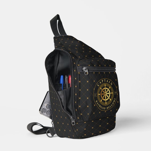Bandoulière Sac à élingue de roue d'or (Ouvrir)