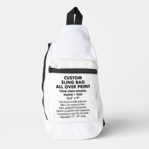 Bandoulière Sac à élingue personnalisé sur impression