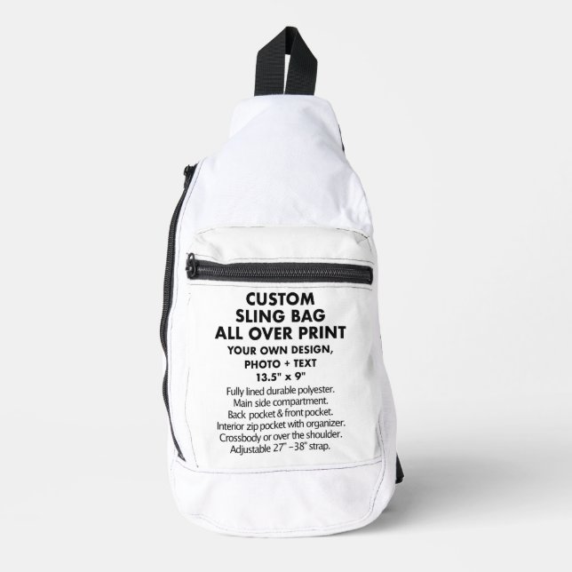Bandoulière Sac à élingue personnalisé sur impression (Recto)