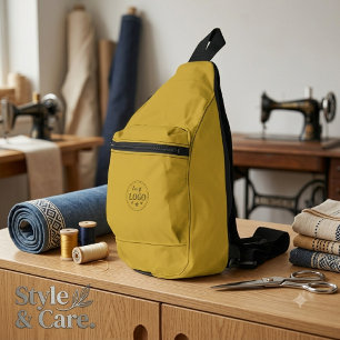 Bandoulière Sac à lame cousu en or M durable avec logo