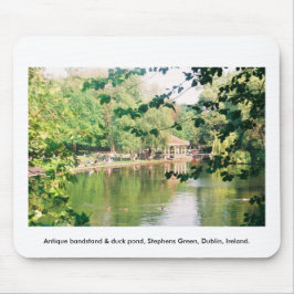 Bandstand & Duck pond, Stephens Green Dublin Mousepad