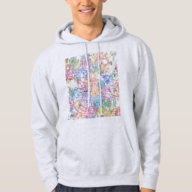 Bandung Indonesia City Map Hoodie (Vorderseite)