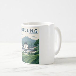 Bandung Indonesia Reiseplakat Kaffeetasse