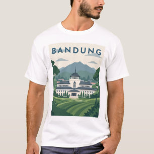 Bandung Indonesia Reiseplakat T-Shirt