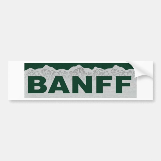 Banff, Alberta Autoaufkleber (Vorne)