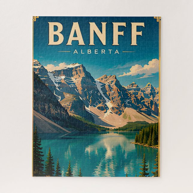 🏔️ Banff Alberta Bergsee (Vertikal)