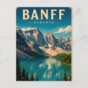 🏔️ Banff Alberta Bergsee Postkarte