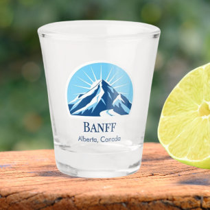Banff Alberta Kanada Schnapsglas