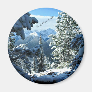 Banff, Alberta, Kanada - Schneedecke Magnet