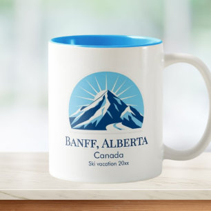 Banff Alberta Kanada Skigebiet Souvenir Zweifarbige Tasse