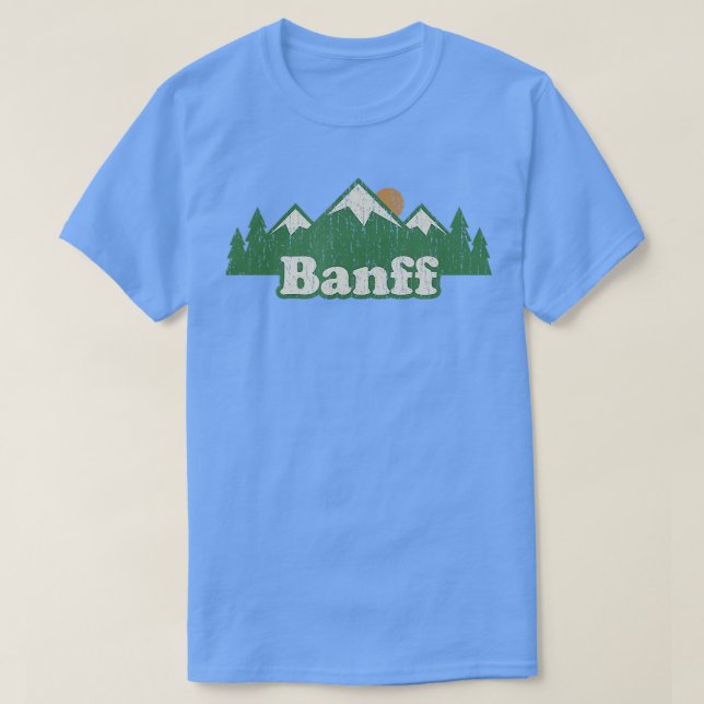 Banff Alberta Kanada Vintage Wandergebiete T-Shirt (Design vorne)