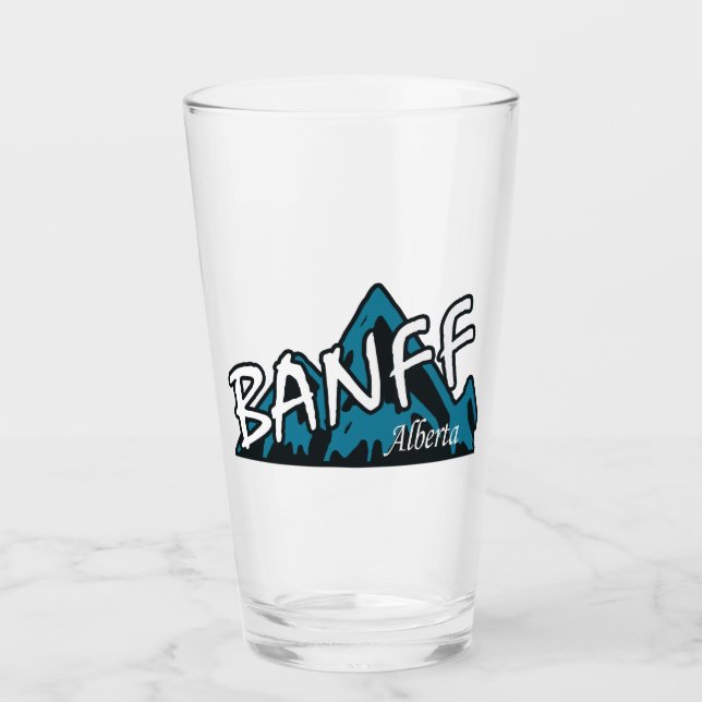 Banff Alberta Mountains Glas (Vorderseite)