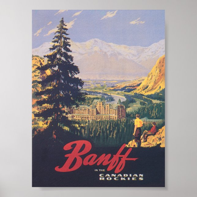 Banff Canada Vintage Travel Poster (Vorne)