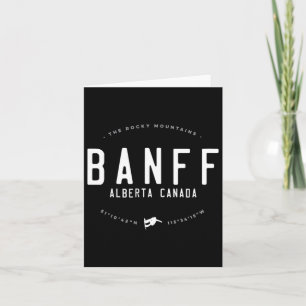 Banff Canadian Rockies Norquay Vintag Snowboardin Karte