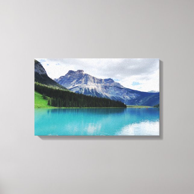 Banff Emerald Lake Canvas Print Leinwanddruck (Vorderseite)