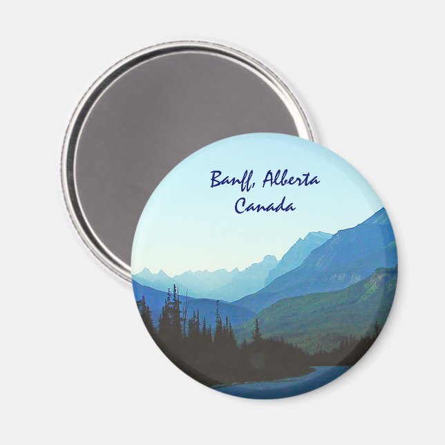 Banff Jasper Blue Magnet (Vorderseite/Rückseite)
