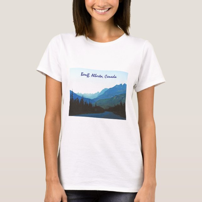 Banff-Jaspis-Blau T-Shirt (Vorderseite)