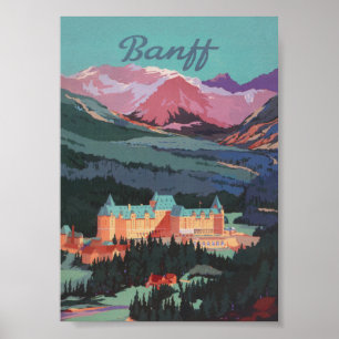 Banff Kanada Vintage-Reiseposter Poster