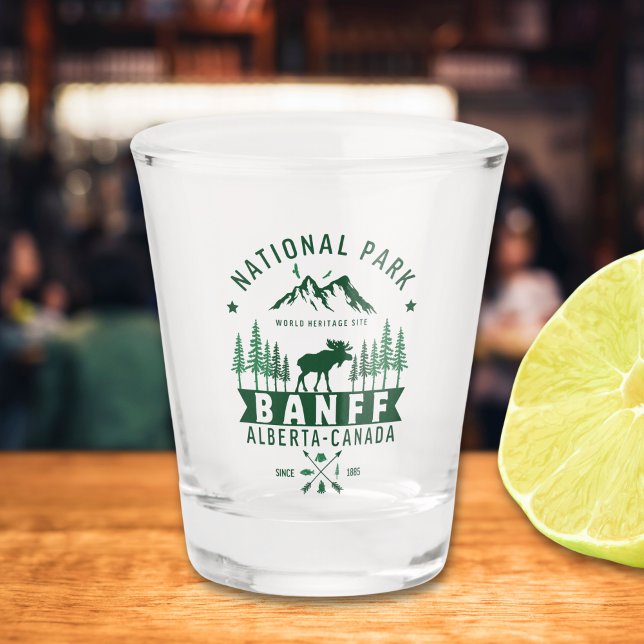 Banff National Park Beautiful Landscape Schnapsglas (Von Creator hochgeladen)