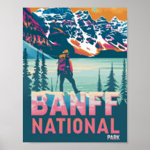 Banff National Park Canada Vintage Travel Place