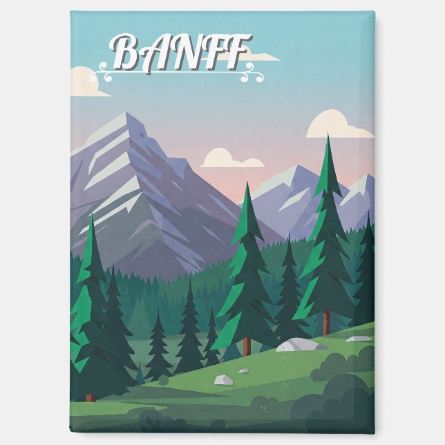 Banff National Park Kanada Magnet (Vorderseite)