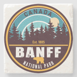 Banff National Park Kanada Reisen Vintag Steinuntersetzer