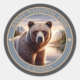 Banff National Park Kanada Runder Aufkleber