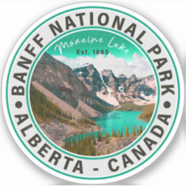 Banff National Park Moraine Lake Alberta Kanada Aufkleber