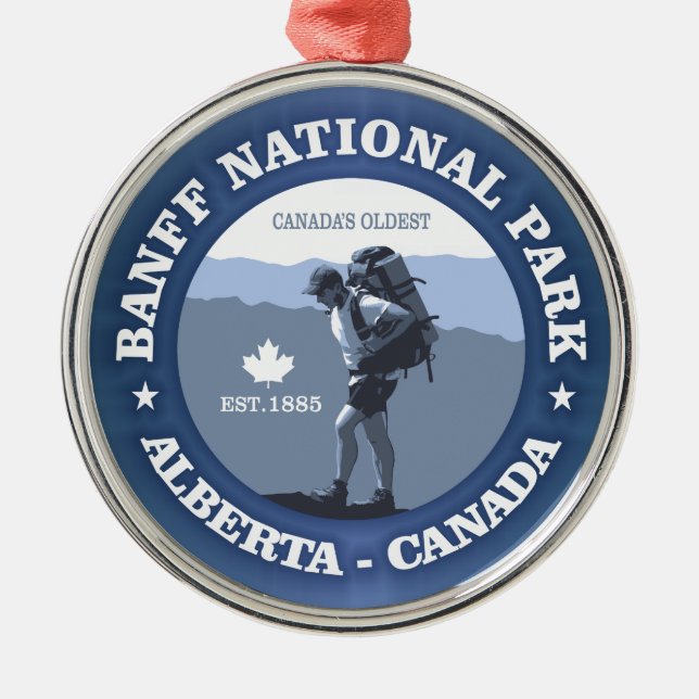 Banff National Park Ornament Aus Metall (Vorne)