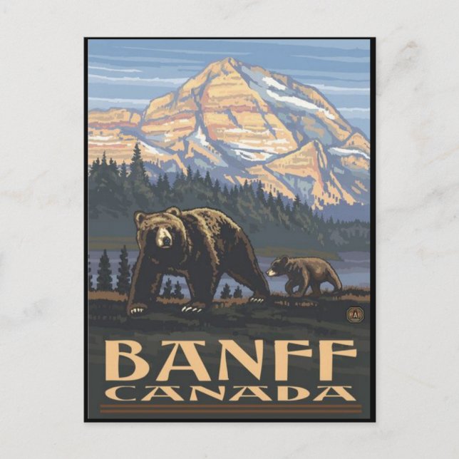 Banff National Park Postkarte (Vorderseite)