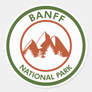 Banff National Park Runder Aufkleber